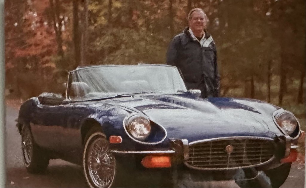 Bernie Smith with his E-Class Jaguar